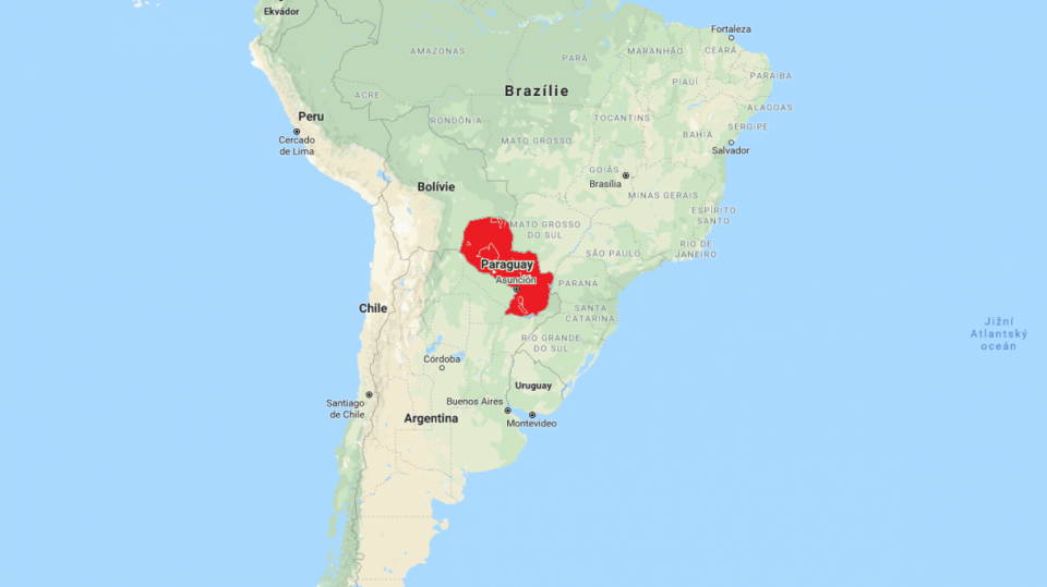 mapa Paraguay